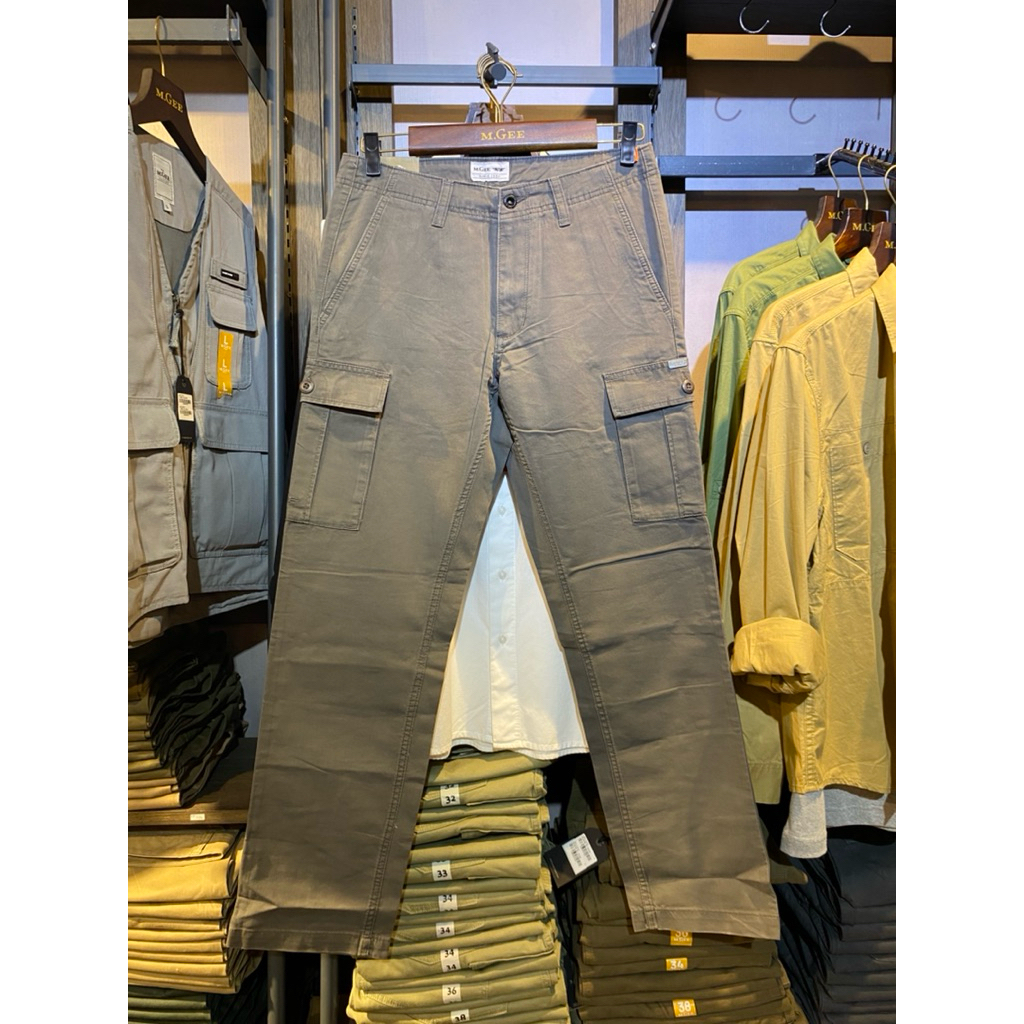 MGEE Celana Panjang Cargo Tactical bahan Katun kanvas Original Mgee Greg C013 Dark Grey