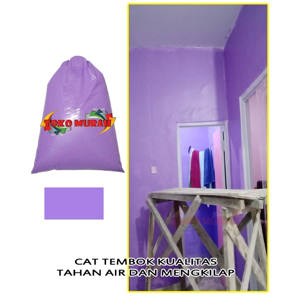 Cat Tembok Kiloan Super Warna Ungu / Cat Tembok Kiloan Cat Dinding 1 Kg / Cat Glossy / Cat Minyak