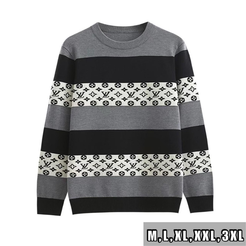 sweater rajut pria casual import terbaru/sweater wool pria bermotif