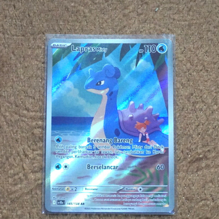 Kartu TCG Pokemon Indonesia Kehadiran Juara : Lapras Misty (AR)