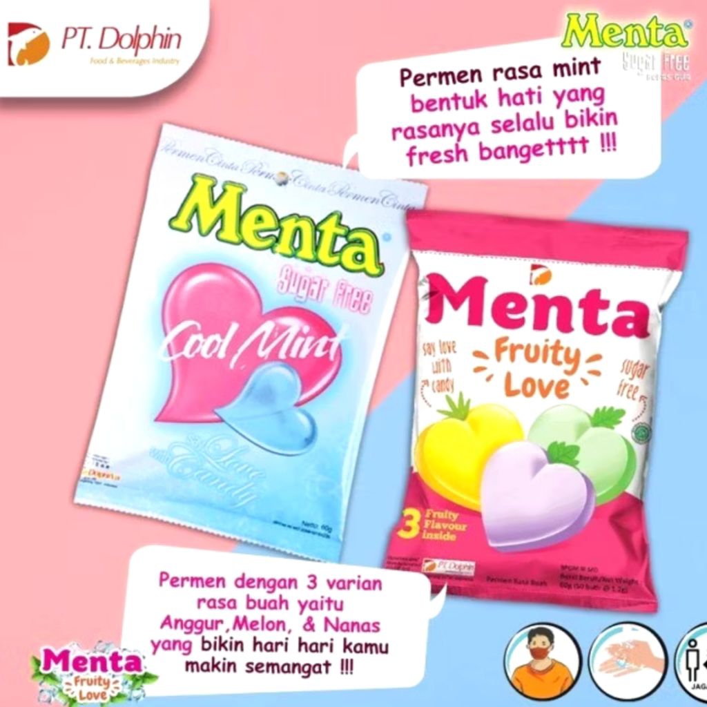 

Permen Menta Peppermint Bag & Fruity Love