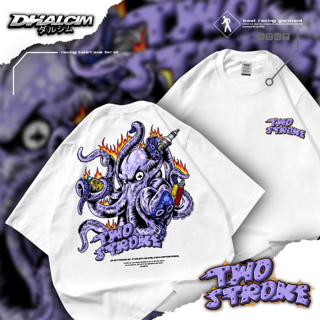 KAOS DISTRO TWO STROKE CUMI-CUMI RACING WHITE FUL DESAIN | KAOS TWO STROKE CUMI CUMI, KAOS TWO STROK