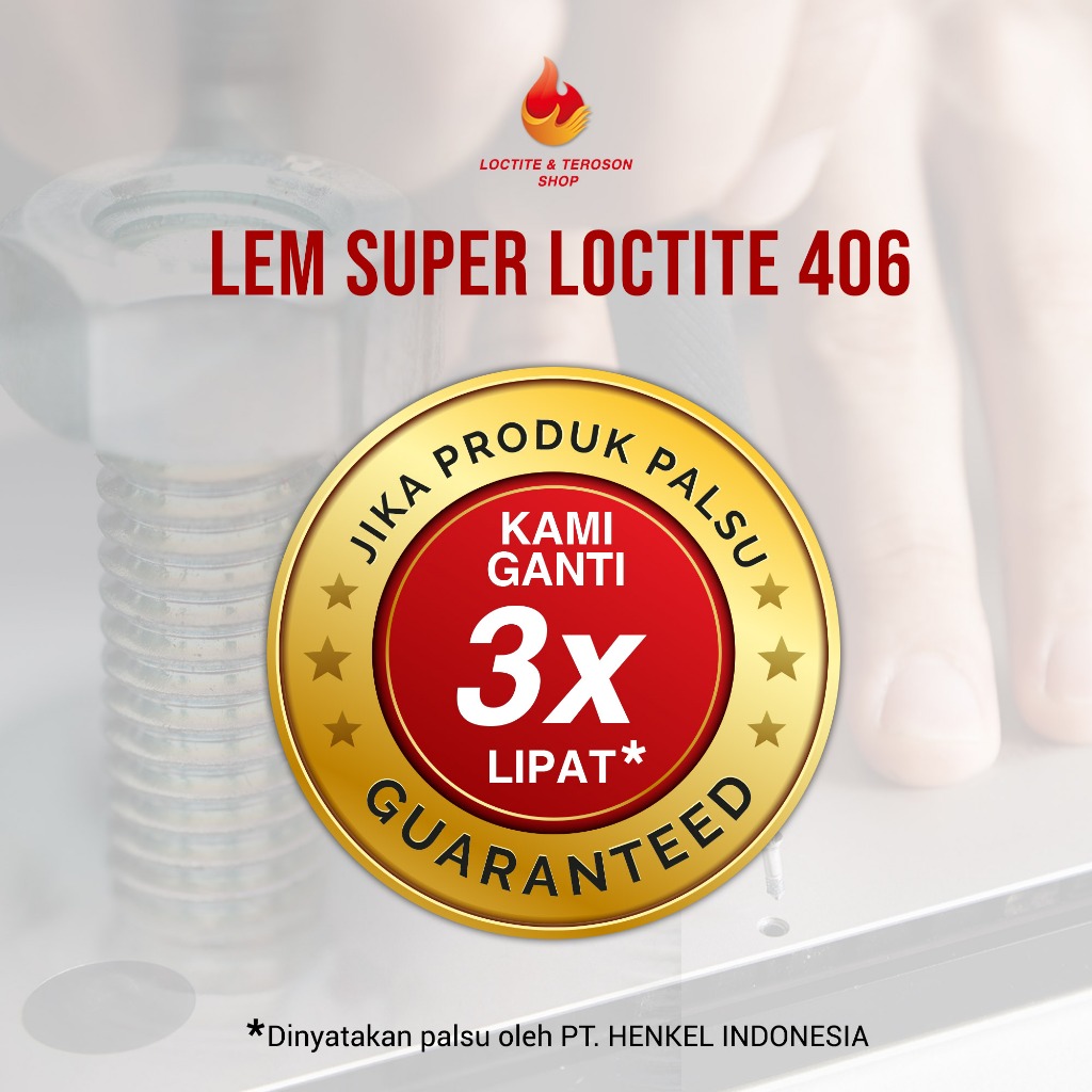

Baru Lem Bening Terkuat Loctite 406 Merekatkan Plastik Dan Karet Elastis