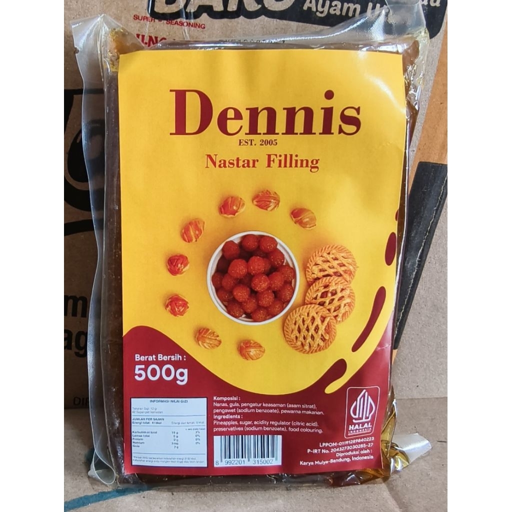 

Selai Nanas Isian Kue Nastar Pinneapple Filling Dennis 500gr HALAL Ready