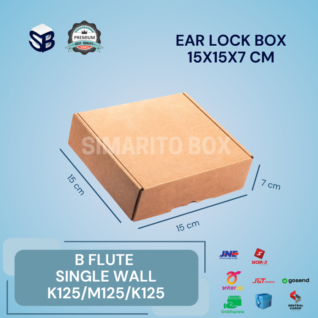 

Kardus Ear Lock Coklat 15x15x7cm – Tebal & Kuat | Packing Barang / Hampers | Bisa Custom Cetak
