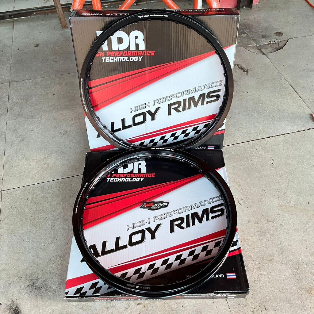 Velg TDR Hitam Glossy 140/160 ring 17 18