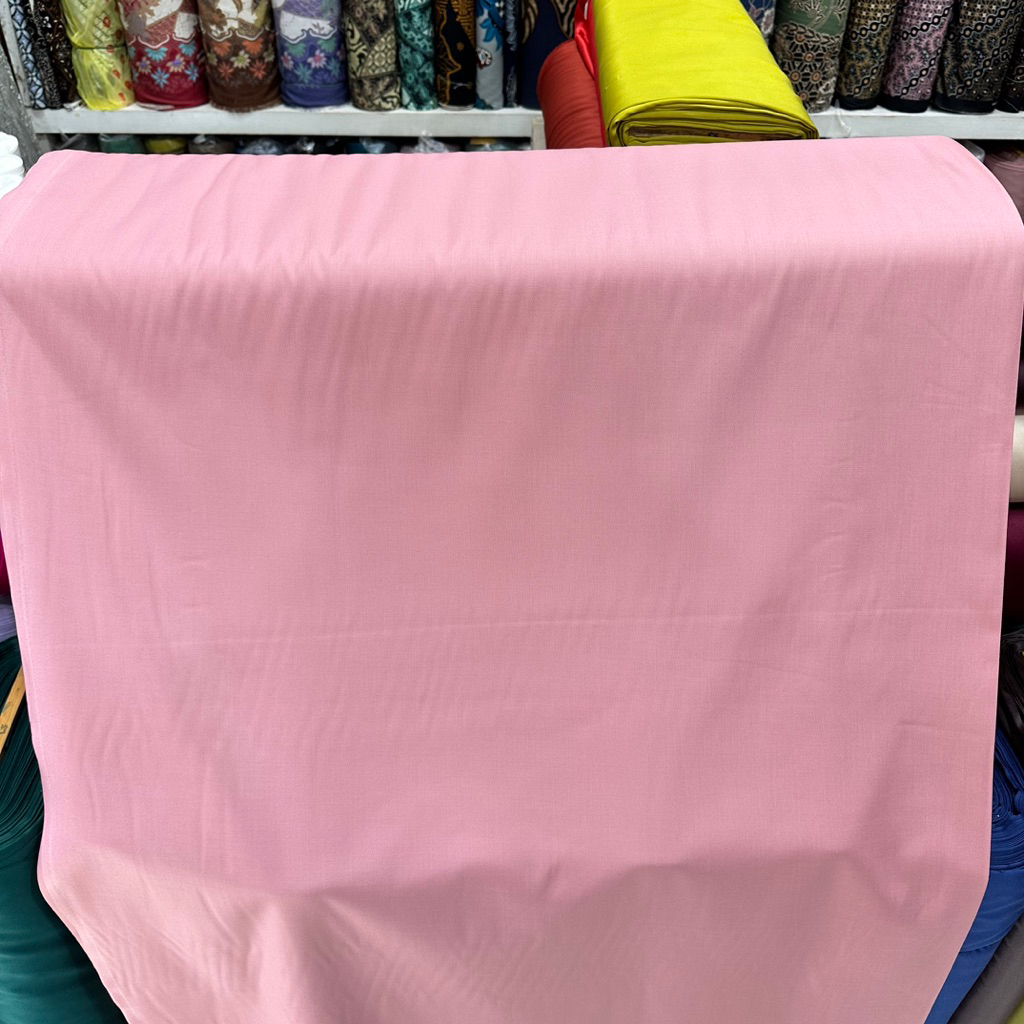 Bahan Katun Toyobo Premium Original Grade A / Bahan Polosan Seragam Keluarga / Bahan Polosan Seragam