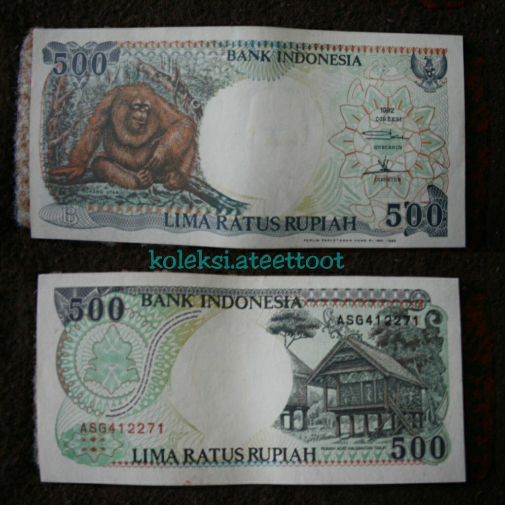 Uang Kertas 500 Rupiah 1992