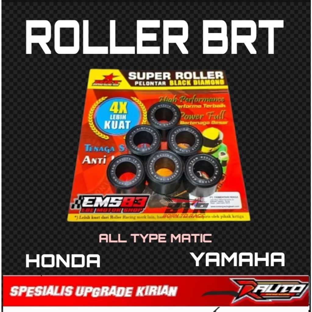 ROLLER BRT MIO KARBU ROLLER BLACK DIAMOND MIO SPORTY FINO-SOUL KARBU RACING MOTORCYCLE
