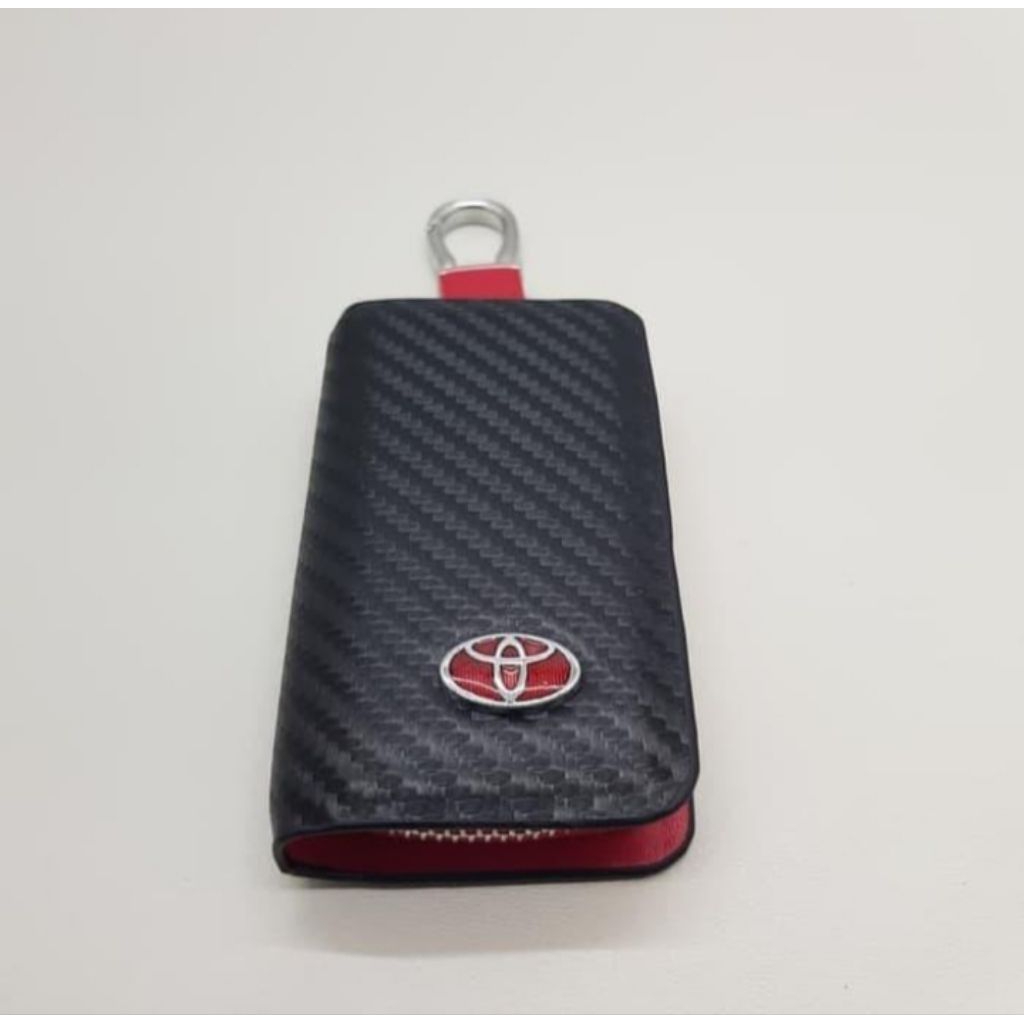 dompet STNK mobil TOYOTA carbon wallet key