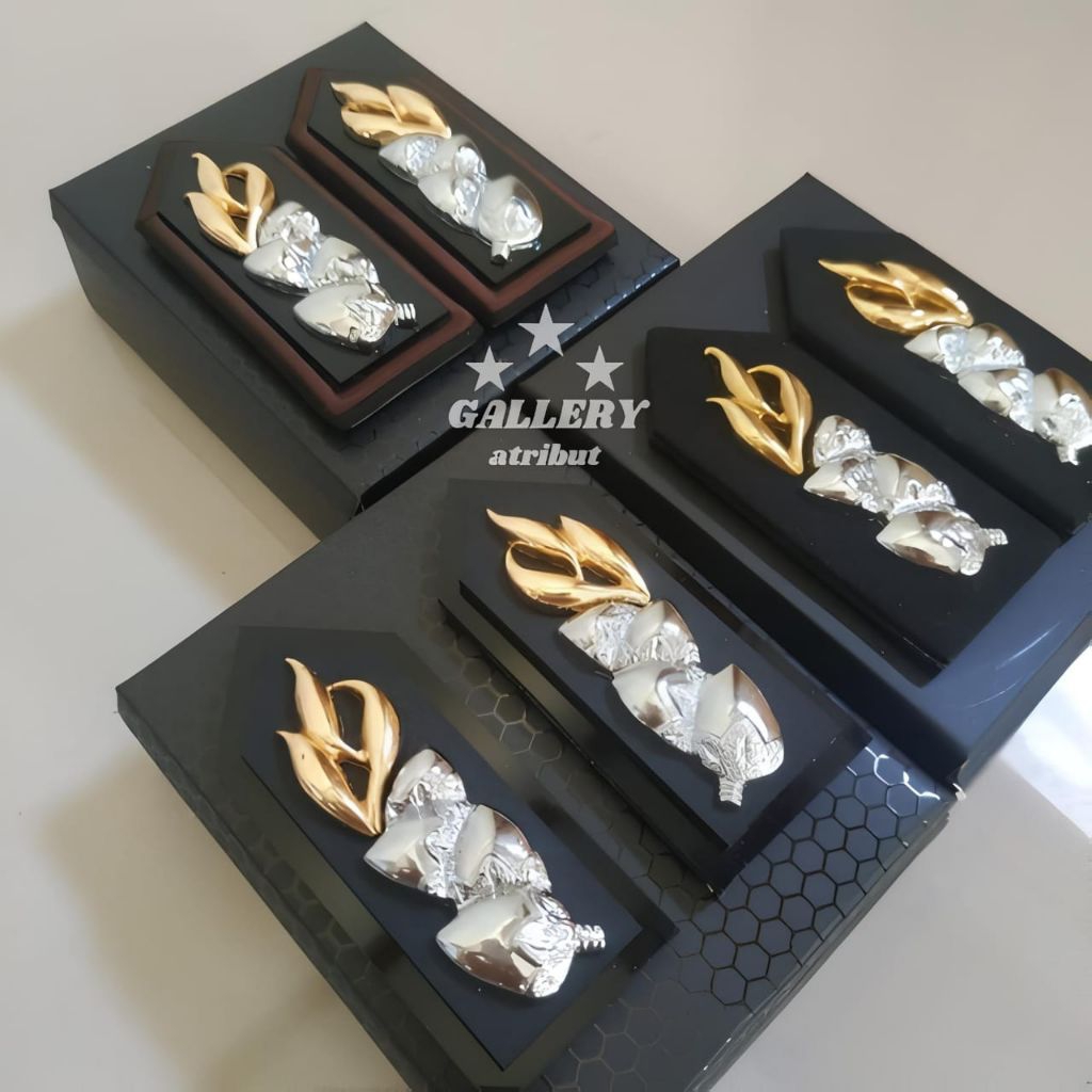 monogram polisi monogram PDH polri lis bordir full mika full kain