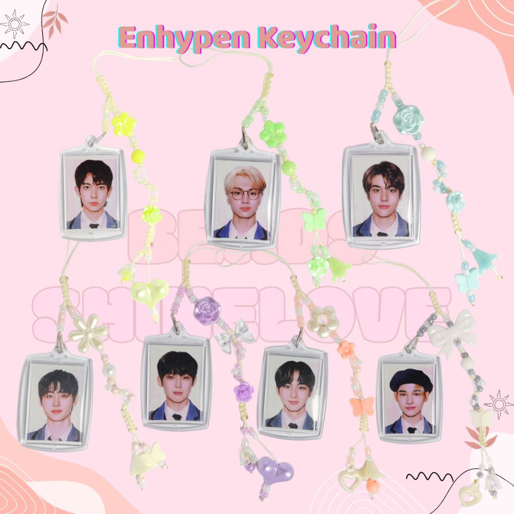 READY STOCK | KEYCHAIN KPOP ENHYPEN | STRAP PHONE | GANTUNGAN TAS | GANTUNGAN KUNCI | AKRILIK | AEST