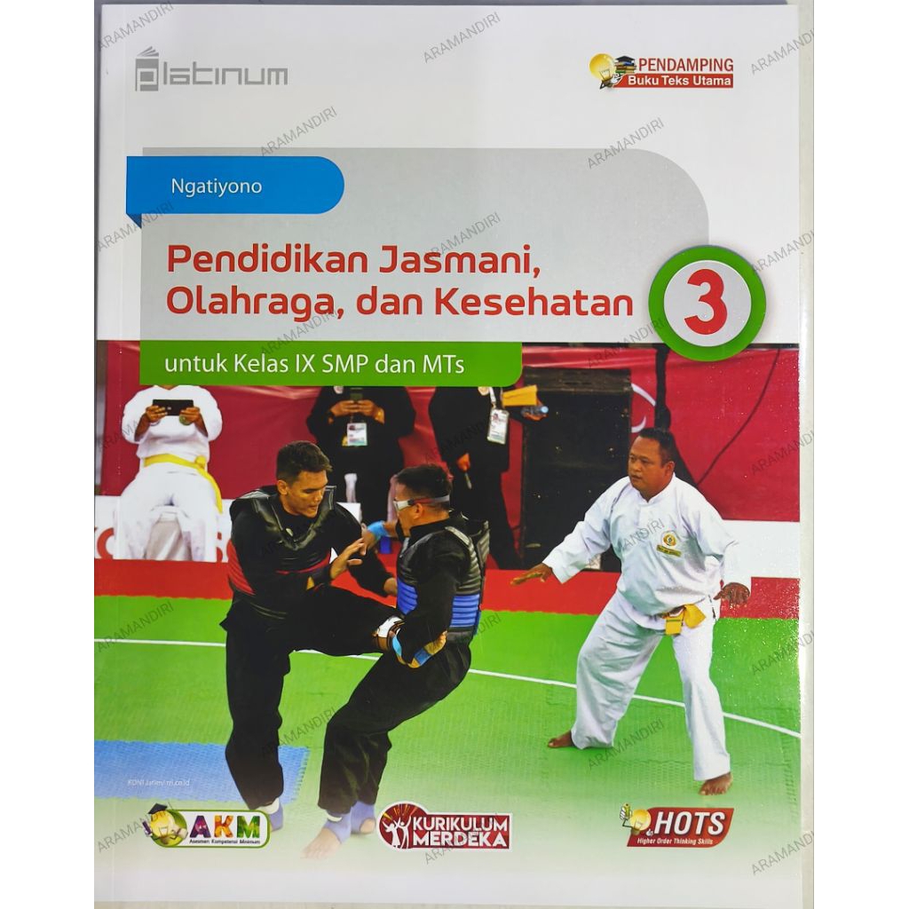 kurikulum merdeka PJOK SMP Kls 9 PLATINUM TIGA SERANGKAI (ORI)
