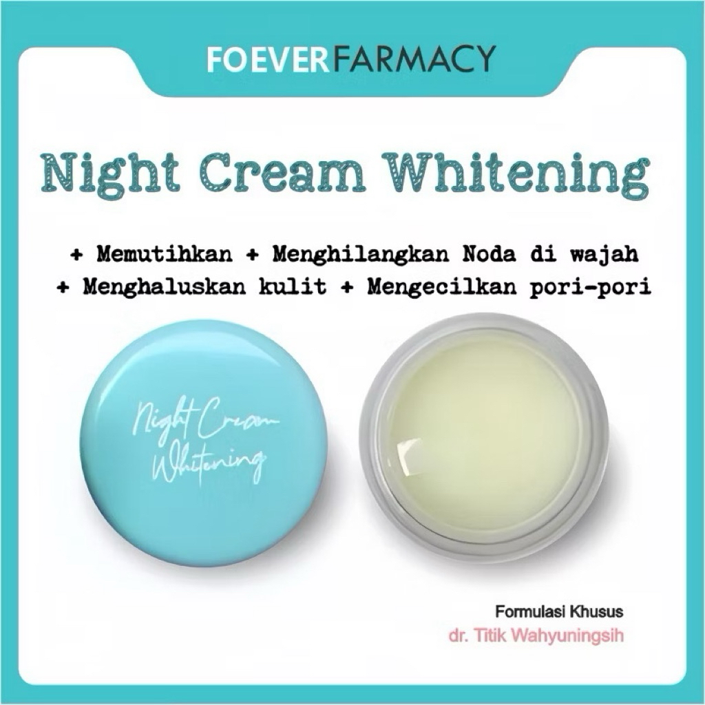 dr Titik Wahyuningsih NIGHT CREAM WHITENING - Cream Malam Pemutih