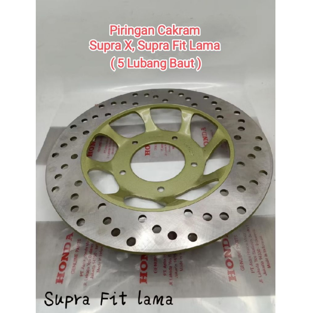 Piringan Cakram Supra X, Supra Fit Lama (Lubang 5 Baut)