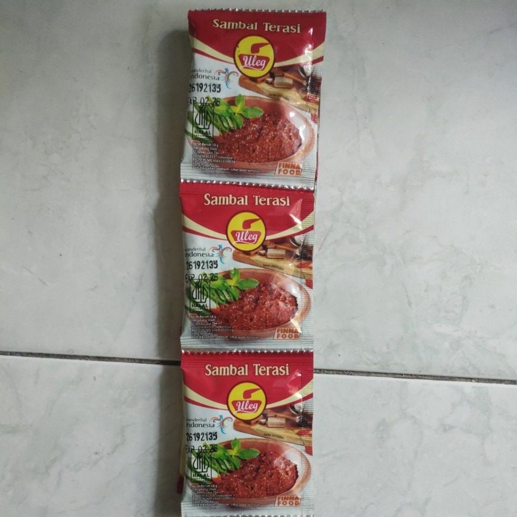 

Finna Sambal Terasi Uleg Sachet / 1 renceng isi 10