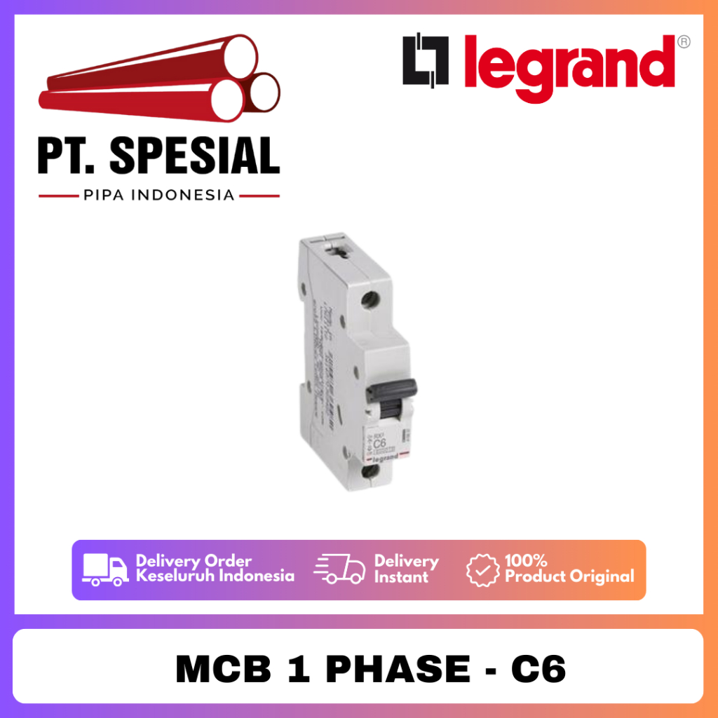 RXE SEA MCB LISTRIK 1P C6-C25 6000A LEGRAND - 09