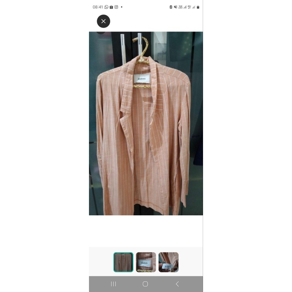 stradivarius blazer zara benang jarum buttonscarves