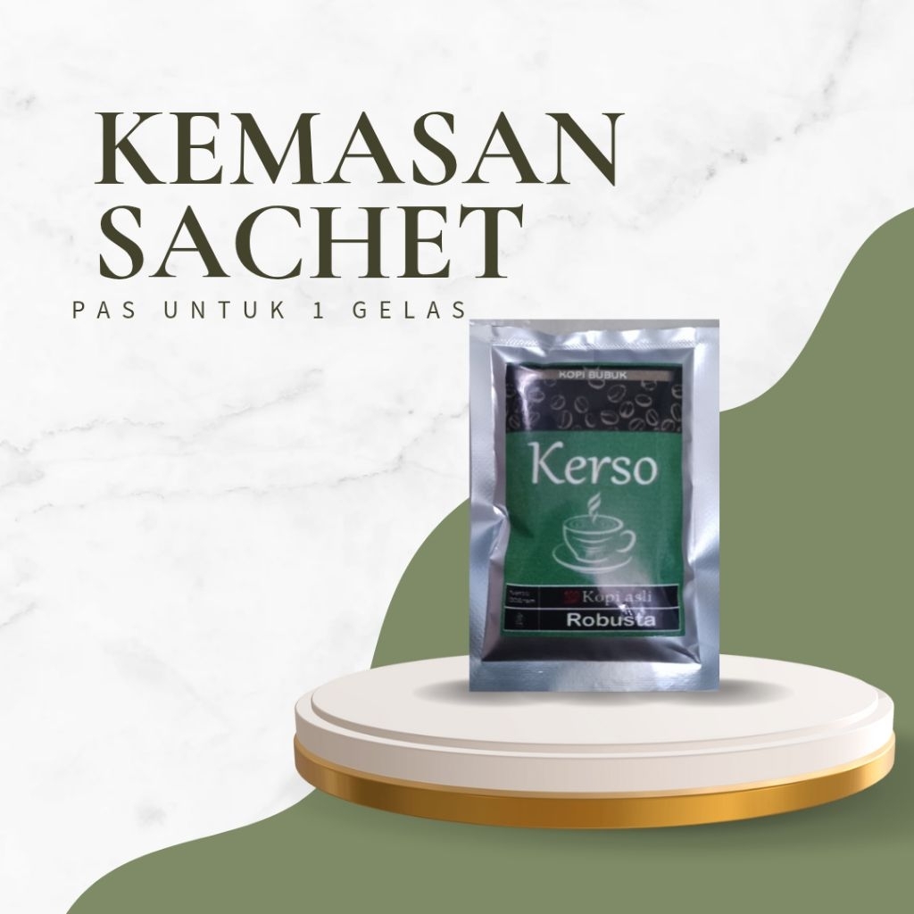 

Kopi Sachet Tradisional ROBUSTA Petik Merah Lokal Jawa Tengah Kopi Bubuk Kemasan Kecil Pas untuk 1 gelas 100% kopi asli Tanpa Campuran
