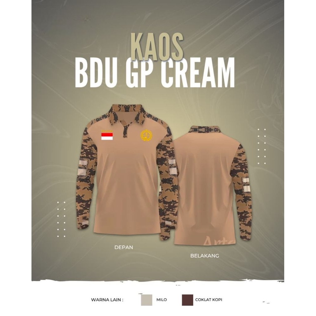 KAOS BAJU LAPANGAN PRAMUKA / BDU UKURAN JUMBO READY