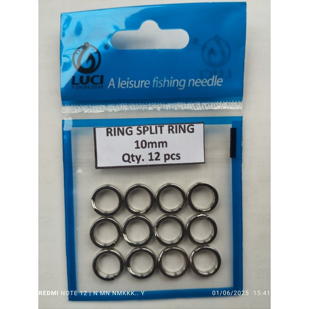 RING SPLITRING ISI 12PCS UKIRAN OD/OUT DIAMETER 10MM  BAHAN STENLES STEL 304  ANTI KARAT  UTNTUK JIG