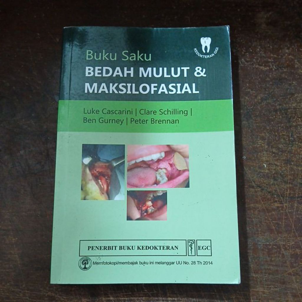 Buku Original Buku Saku Bedah Mulut & Maksilofasial ~ EGC