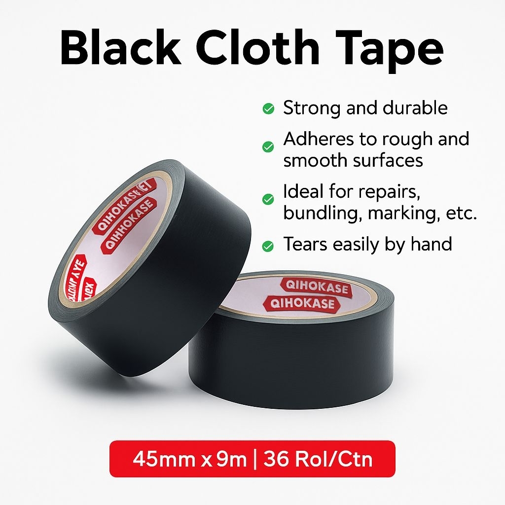 

Lakban Kain Hitam 45mm x 9m