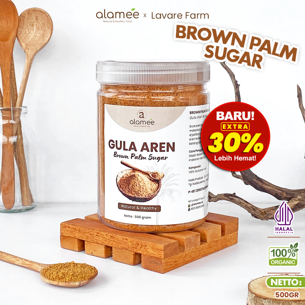 

Gula Aren Asli Bubuk Pure Palm Sugar 500gr Organik Premium Semut Powder Natural Organic Gula Kelapa