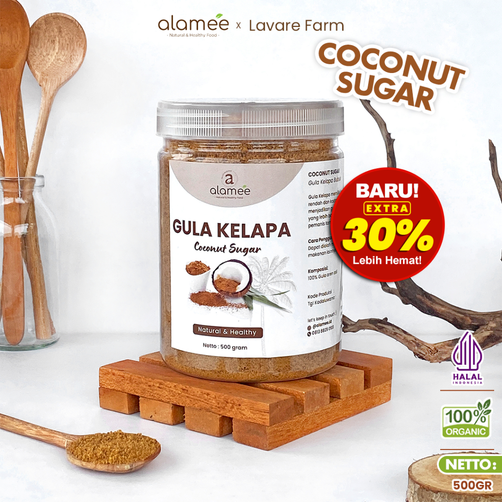

Gula Kelapa Coconut Sugar 500gr Premium Organik Asli Bubuk Powder Natural Pure Organic Gula Kelapa Premium 500Gram