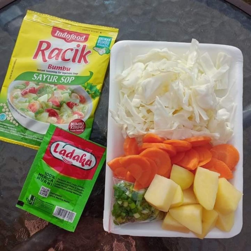 

paket sayur sop siap masak