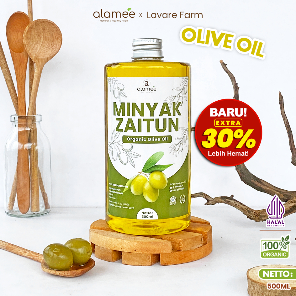 

Minyak Zaitun Olive Oil Extra Virgin 500ml Untuk Diminum Organic Organik Murni Asli Masak EVOO Minyak Zaitun Premium