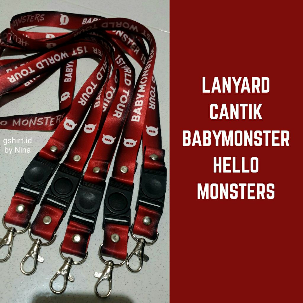 

LANYARD BABYMONSTER Hello Monster - satin cantik sublim rapi
