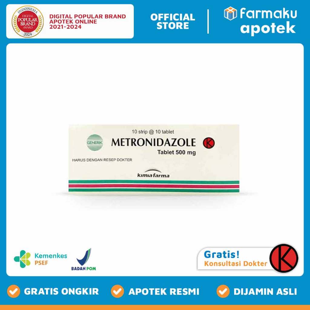Metronidazole 500 mg KF Strip10 tablet  - MKR