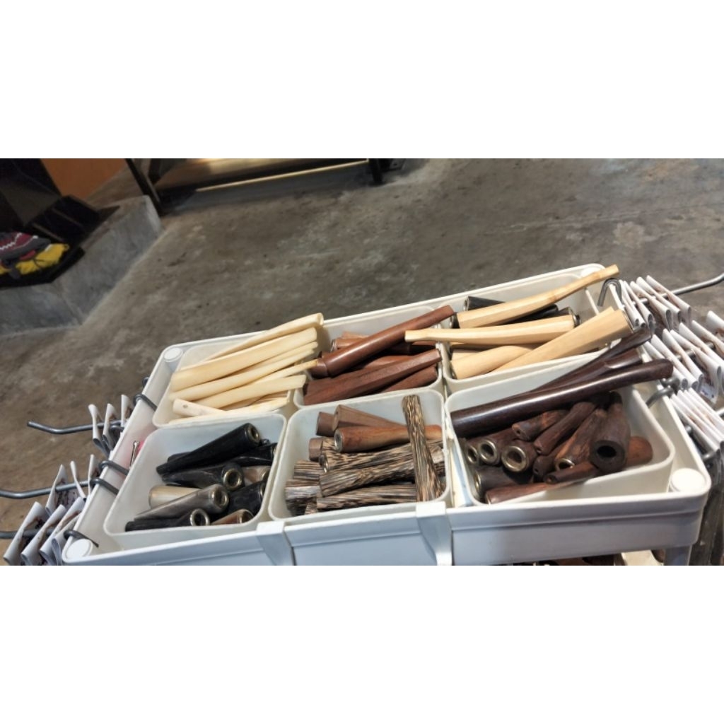 1 pcs Once Pipa Kipo Sambungan Rokok bahan Kayu / Tanduk / Tulang Souvenir Indonesia