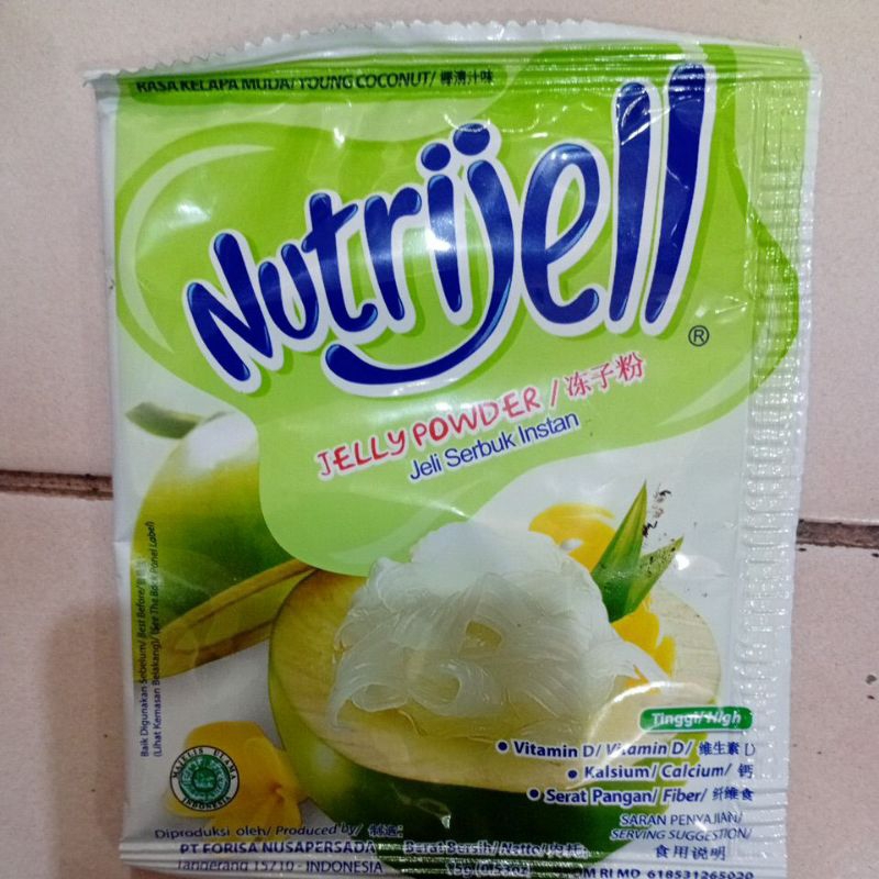 

Nutrijell Ekonomis Jelly Powder Kemasan Sachet Rasa Kelapa Muda 15gr