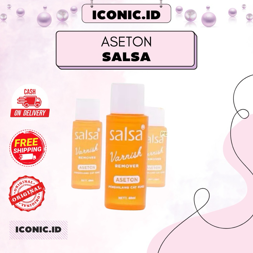 Iconic.id-Aseton Salsa / Salsa Aseton / Pembersih Kuku / Pembersih Kutek / Salsa Pembersih Kutek