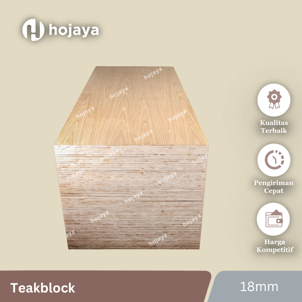 Teakblock 18mm Fancy | Block Teak Jati Motif Furniture | Multiplek Teakblock Mebel SF DF | Plywood F