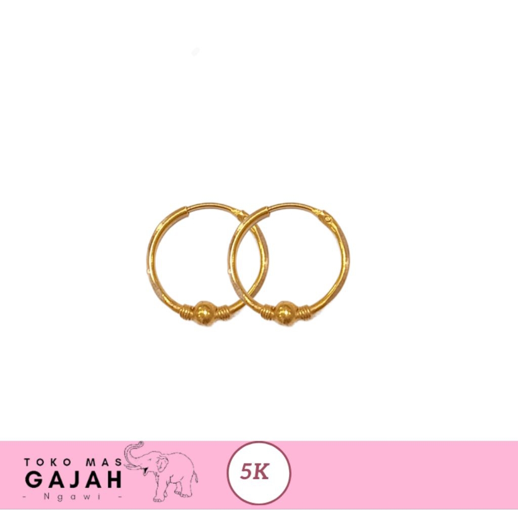 Anting emas Mrican Dewasa simpel & murah