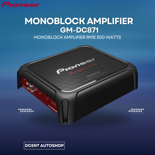 Monoblock Amplifier Mobil - Mono Amplifier Pioneer GM-DC871 - Mono Amplifier Class D - Mono Amplifie