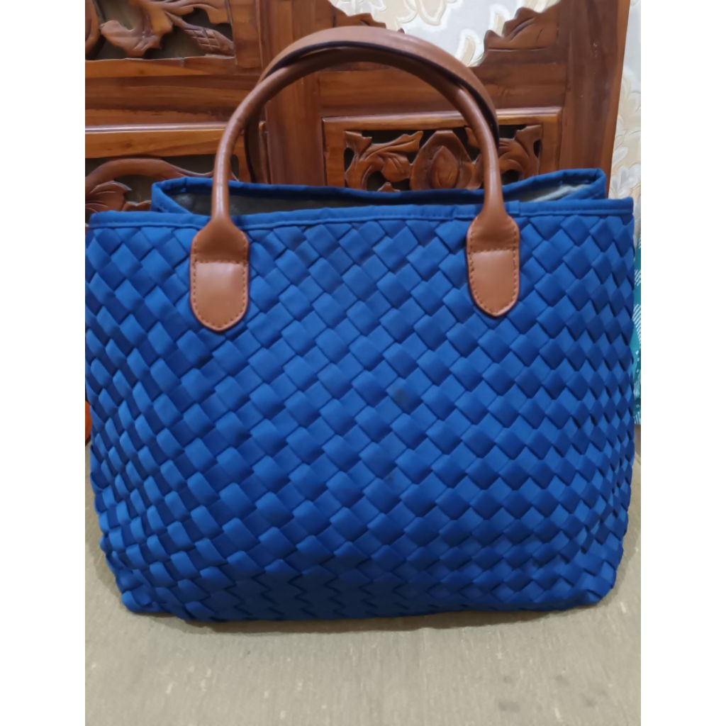 tas anyaman cleo made in italy original