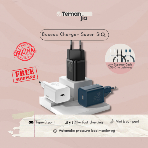 Kepala Charger Baseus Iphone 11 12 13 Super Si Quick Charger Type C PD 20W