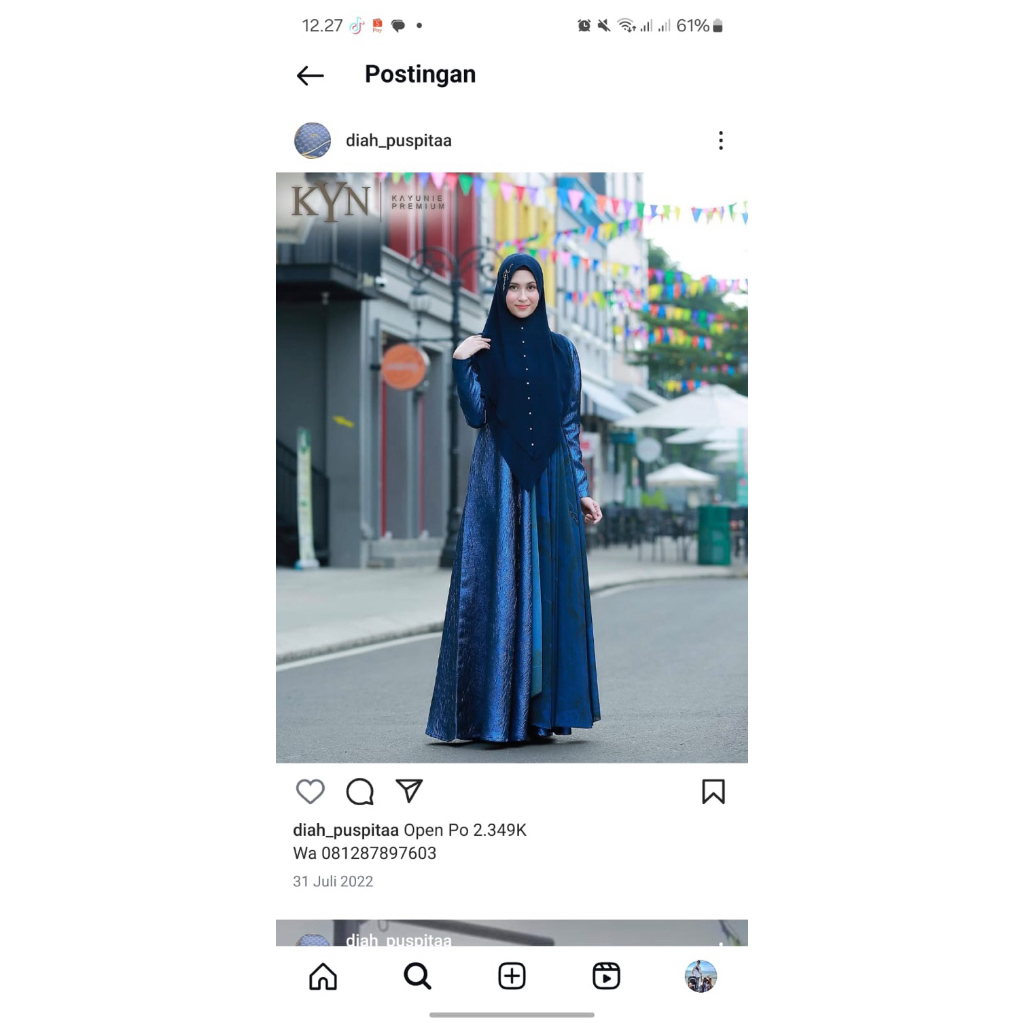 baju syar’i dress kayunie premium KYN