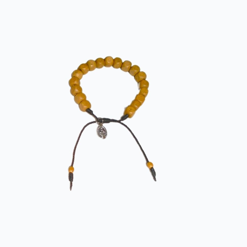 G254 GELANG BUNDA MARIA MANIK KAYU 8MM