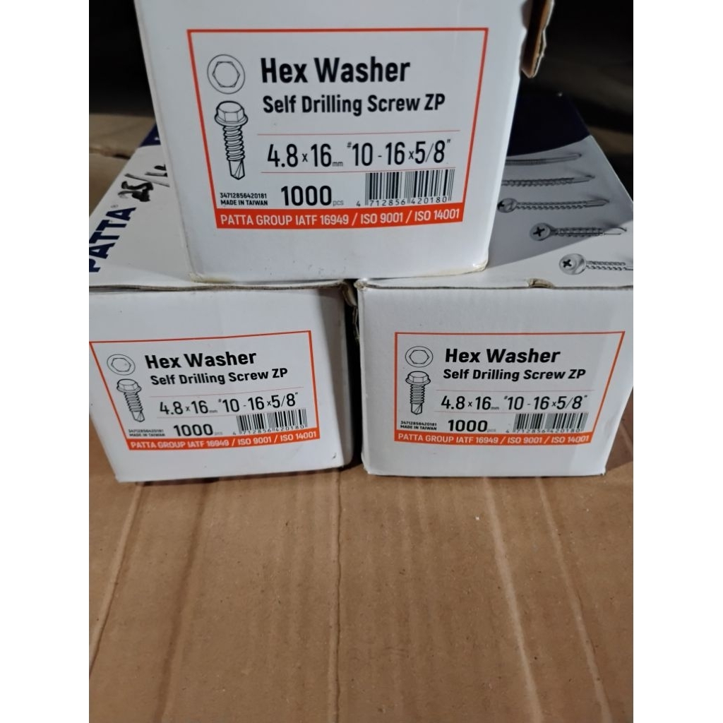 Baut Taso Putih 10×16 mm PATTA