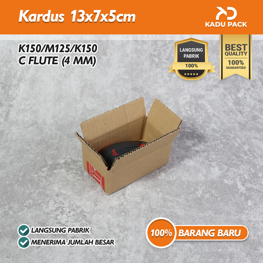 

(Isi 10 Pcs) Kardus Karton Box Packing Polos | 13x7x5 cm | Polos