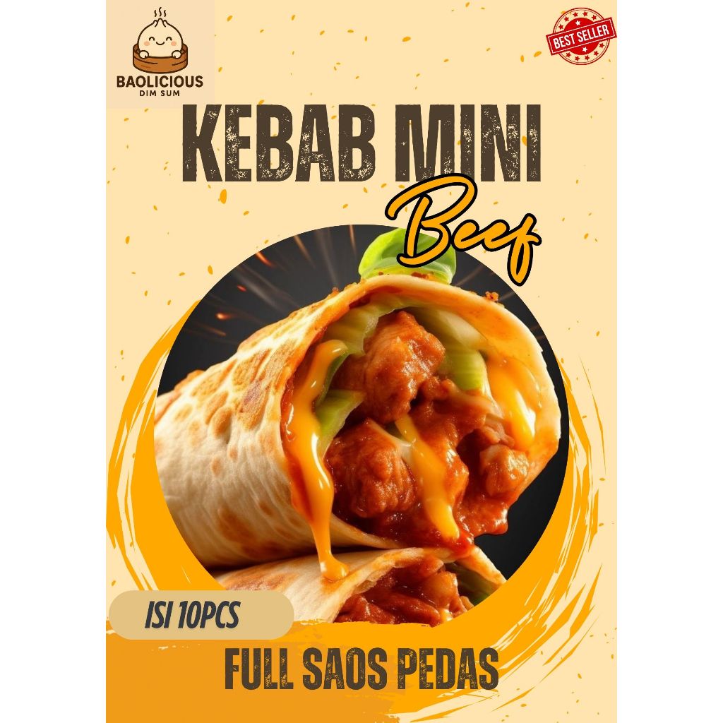 

Baolicious Kebab Mini - Full Saos Pedas Isi 10pcs