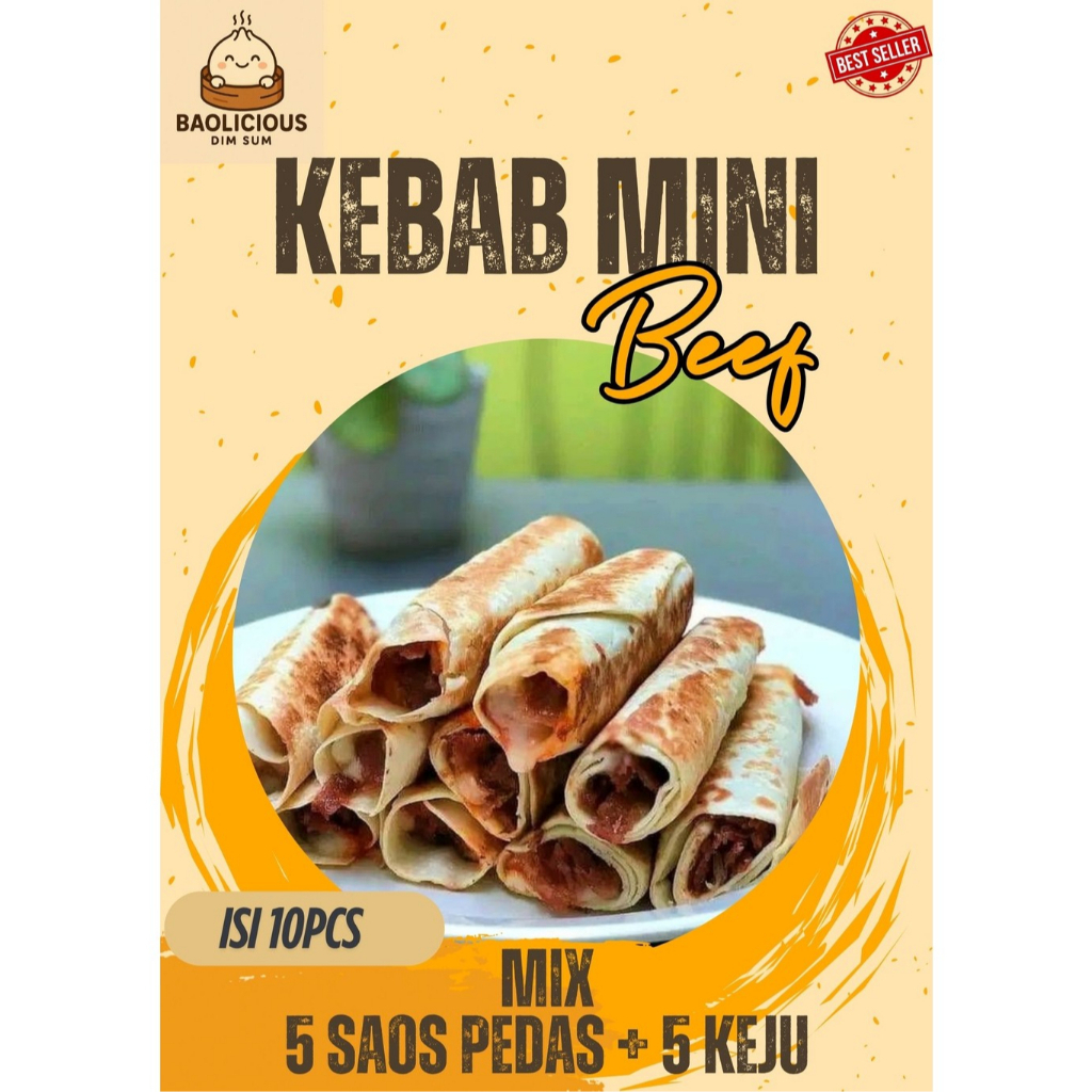 

Baolicious Kebab Mini - Mix Pedas dan Keju Isi 10pcs