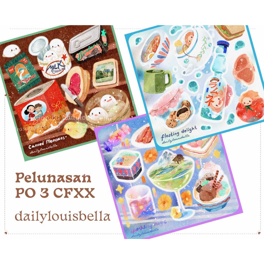

(Baca Deskripsi) PO 3 CFXX Sticker Art Print by Dailylouisbella