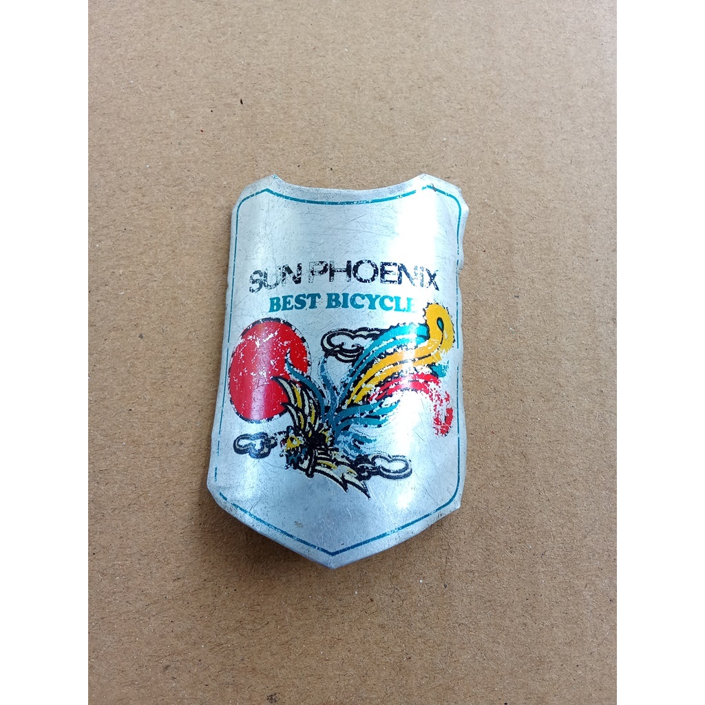 Emblem Sepeda Plat Merk Sun Phoenix