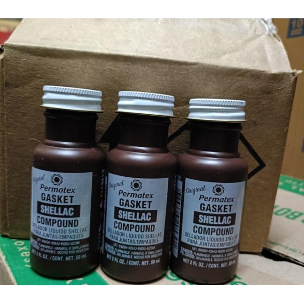 PERMATEX INDIAN HEAD GASKET SHELLAC COMPOUND/LEM GASKET INDIAN